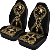 Yap Car Seat Covers - Yap Flag Micronesian Tribal Gold - Polynesian Pride