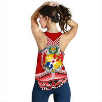 Mate Ma'a Tonga Pattern Women's Racerback Tank - Polynesian Pride