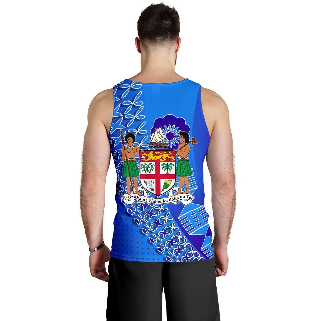 Fiji Drua Men Tank Top Tapa - Polynesian Pride