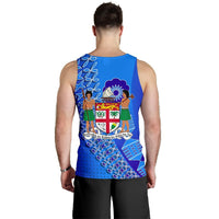 Fiji Drua Men Tank Top Tapa - Polynesian Pride