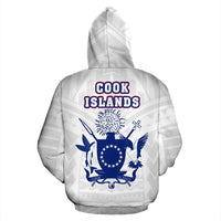 Cook Islands Flag Coat of Arms Polynesian Hoodie 02 - Polynesian Pride