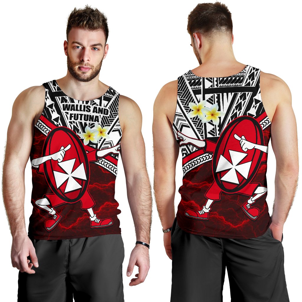 Dab Trend Style Rugby Men Tank Top Wallis and Futuna - Polynesian Pride