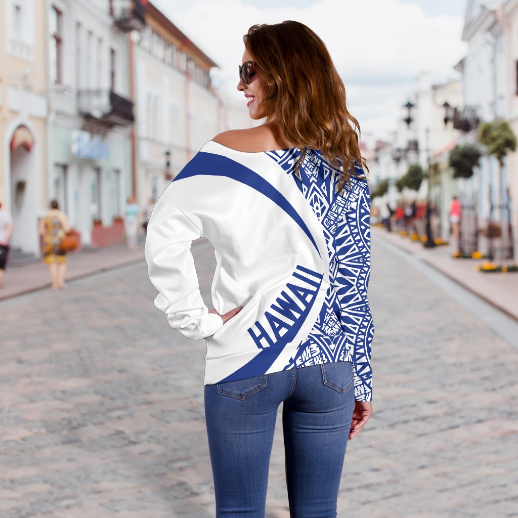 Hawaii Polynesian Women's Off Shoulder Sweater 05 - Polynesian Pride