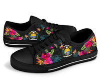 Nauru Low Top Shoe - Hibiscus Polynesian Pattern - Polynesian Pride