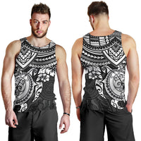 Polynesian Tank Top (Men) - Polynesian White Turtle - Polynesian Pride