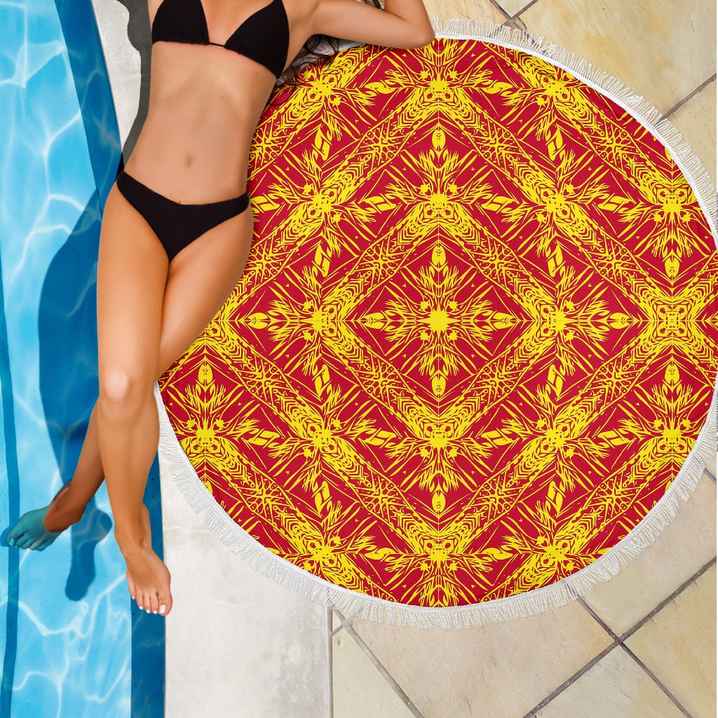 Polynesian Beach Blanket Orange - Polynesian Pride