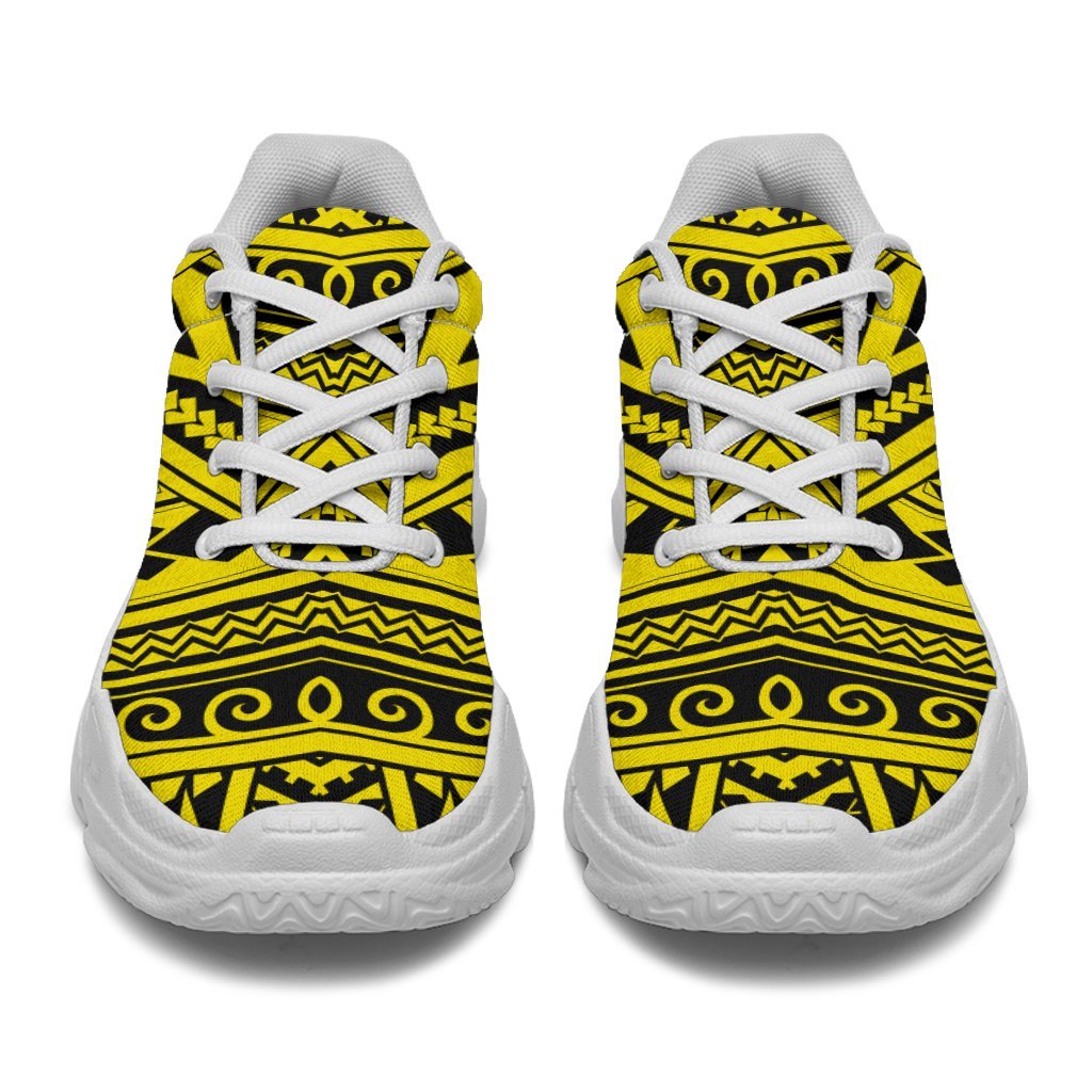 Polynesian Seamless yellow Chunky Sneakers - Polynesian Pride