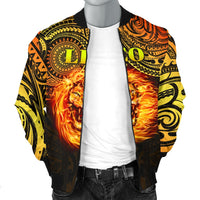 Sun In Leo Zodiac Men Bomber Jacket Polynesian Tattoo Unique Vibes - Polynesian Pride