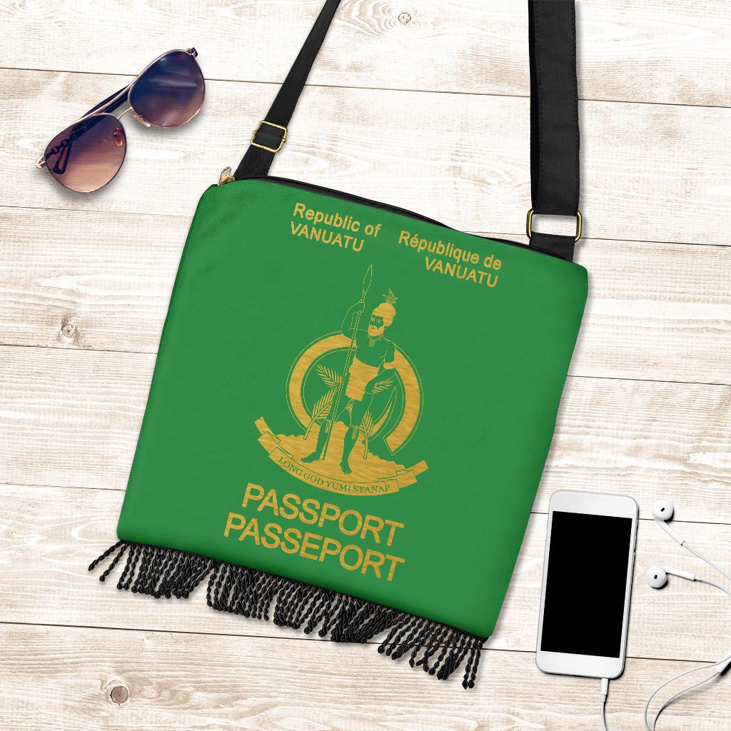 Vanuatu Passport Crossbody Boho Handbag - Polynesian Pride