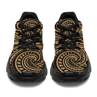 Polynesian Maori Lauhala Gold Chunky Sneakers - Polynesian Pride