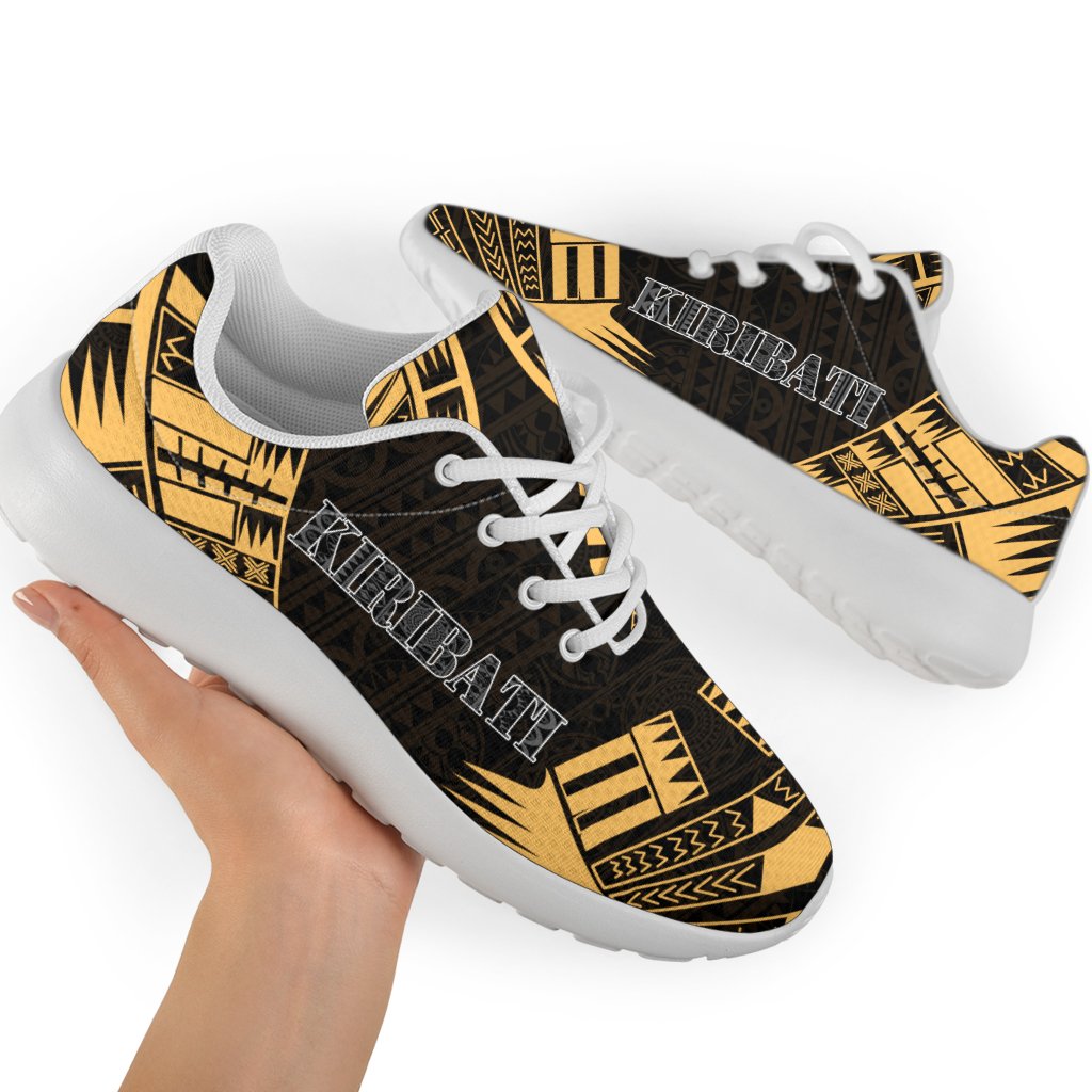 Kiribati Sport Sneakers - Polynesian Tattoo Gold - Polynesian Pride