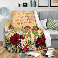 Hawaii Hibiscus Hawaiian Love Poem Valentine's Premium Blanket - Amour Style - AH - Polynesian Pride
