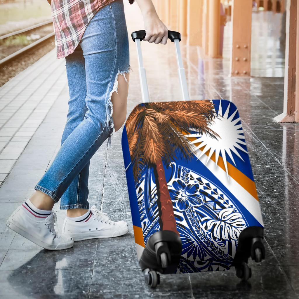 Marshall Islands Polynesian Luggage Covers - Palm Tree - Polynesian Pride