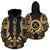 Vanuatu Polynesian Hoodie Gold Tattoo Unisex Gold - Polynesian Pride