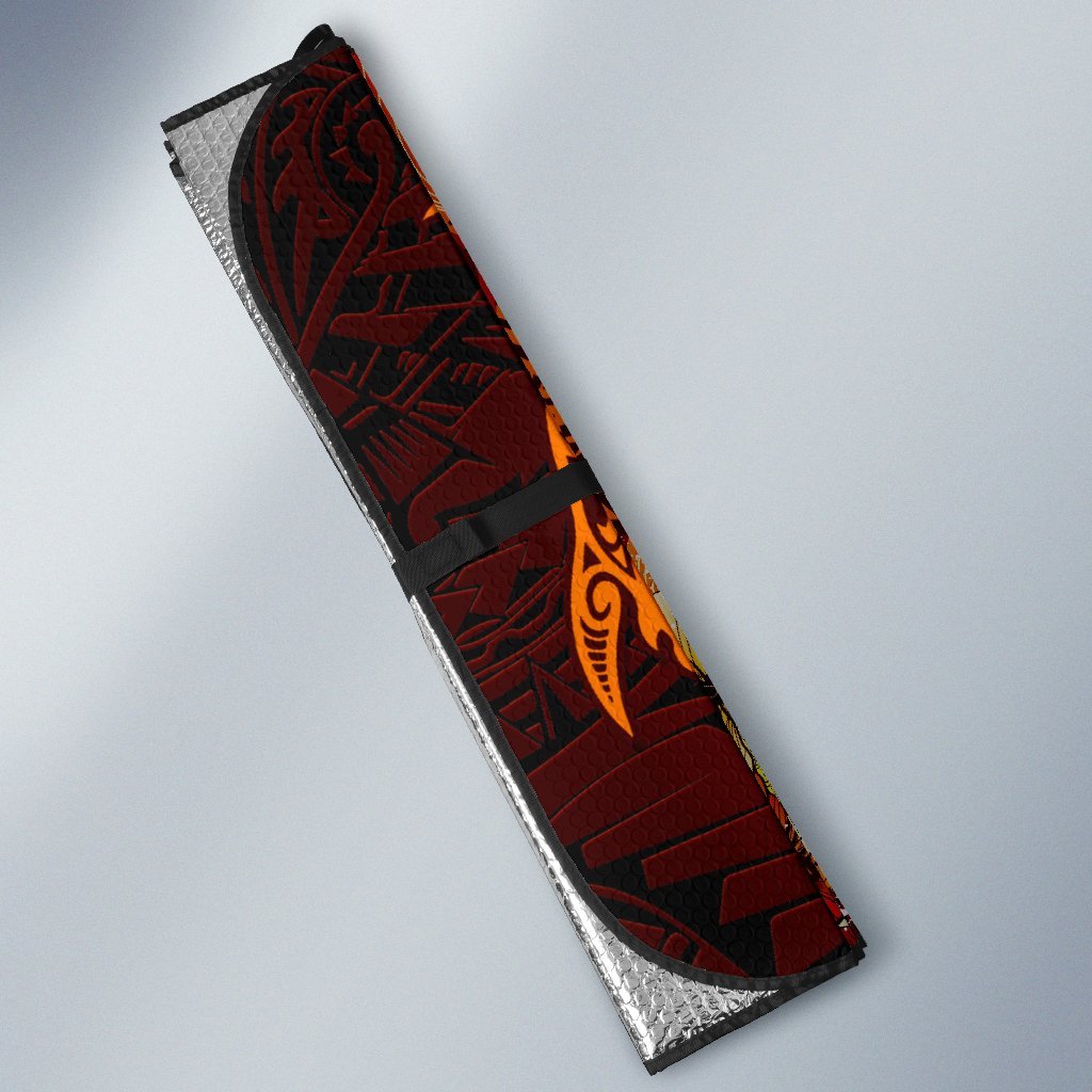 Guam Custom Personalised Auto Sun Shades - Tribal Tuna Fish - Polynesian Pride