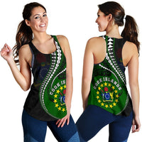 Cook Islands Women'S Racerback Tank Kanaloa Tatau Gen Ck - Polynesian Pride