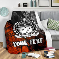 Samoa Polynesian Personalised Premium Blanket - Vintage Polynesian Style - Polynesian Pride