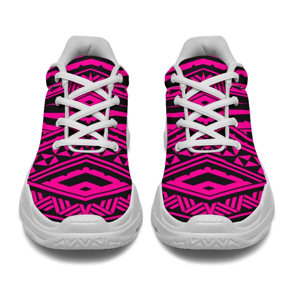 Polynesian Tatau Pink Chunky Sneakers - Polynesian Pride