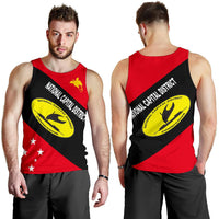 Papua New Guinea Men's Tank Top - National Capital District Province - Polynesian Pride