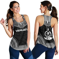 Vanuatu Women's Racerback Tank - Polynesian Chief Black Version - Polynesian Pride