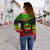 Guam Polynesian Chief Women's Off Shoulder Sweater - Reggae Version - Polynesian Pride