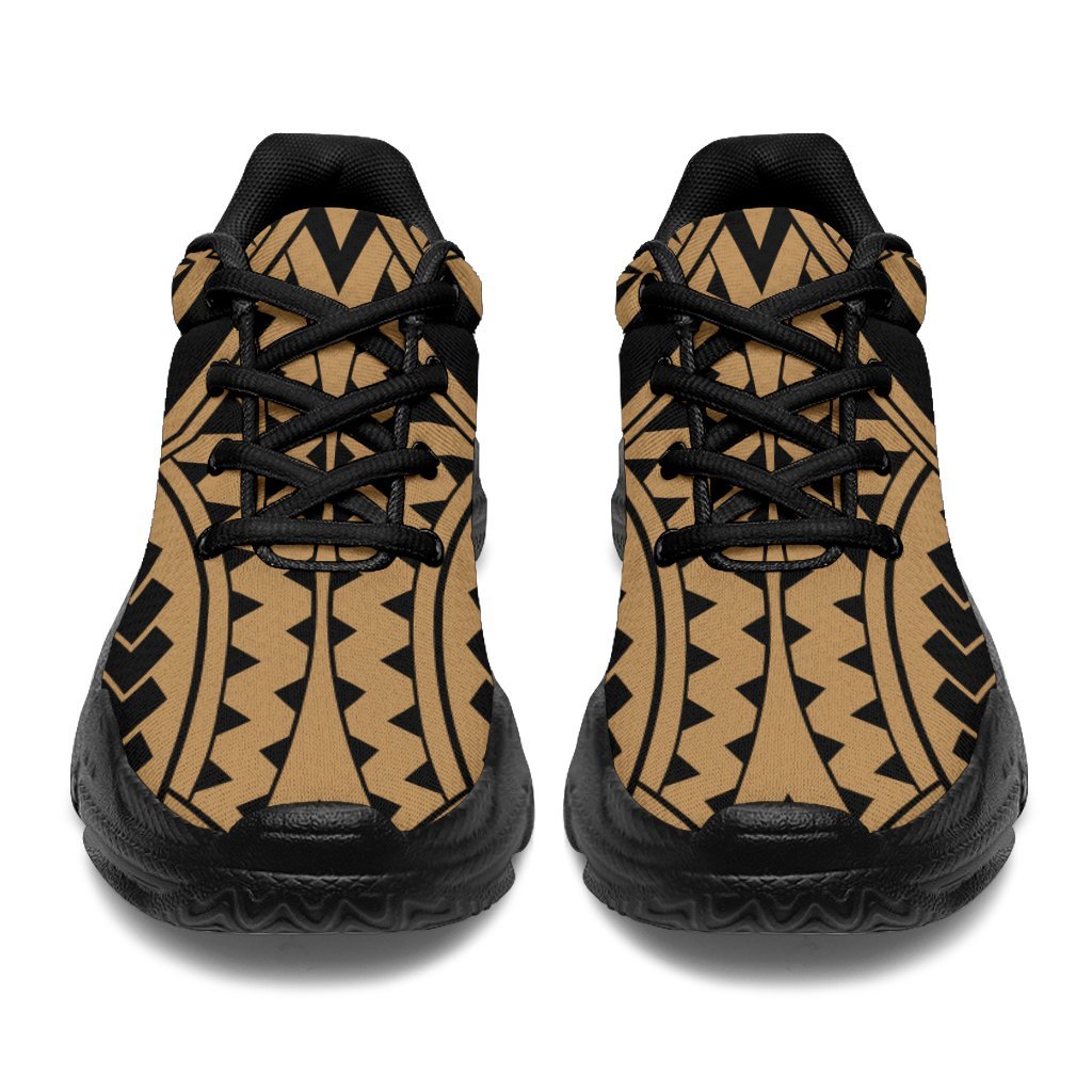 Polynesian Tradition Gold Chunky Sneakers - Polynesian Pride
