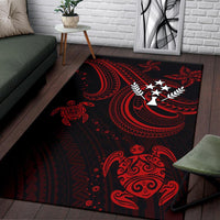 Kosrae Area Rug - Red Turtle - Polynesian Pride