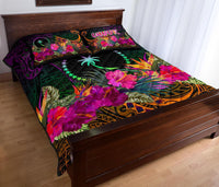 Chuuk Quilt Bed Set - Summer Hibiscus - Polynesian Pride