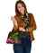 Vanuatu Polynesian Personalised Shoulder Handbag - Hibiscus and Banana Leaves - Polynesian Pride