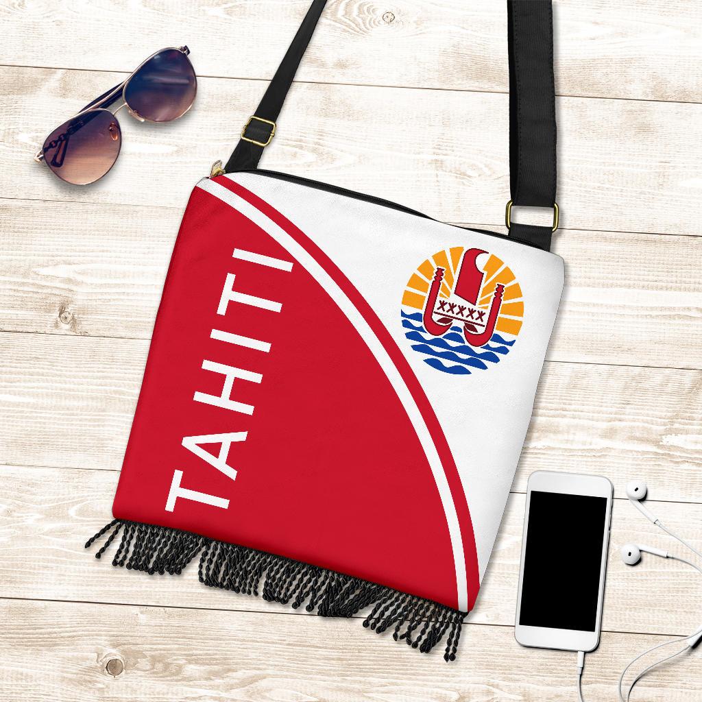 Tahiti Crossbody Boho Handbag - Curve Version - Polynesian Pride