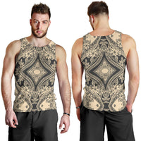 Polynesian Plumeria Mix Gray Hawaii Men's Tank Top - Polynesian Pride