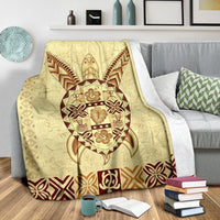 Hawaiian Turtle Premium Blanket A7 - Polynesian Pride
