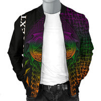 American Samoa Custom Personalised Men's Bomber Jacket - AS Seal Rocket Style - Polynesian Pride
