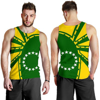 Cook Island Tank Top For Men Premium Style - Polynesian Pride