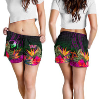 YAP Women's Shorts - Summer Hibiscus - Polynesian Pride