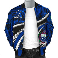 Samoa Men Bomber Jacket Polynesian Shark Tattoo - Polynesian Pride