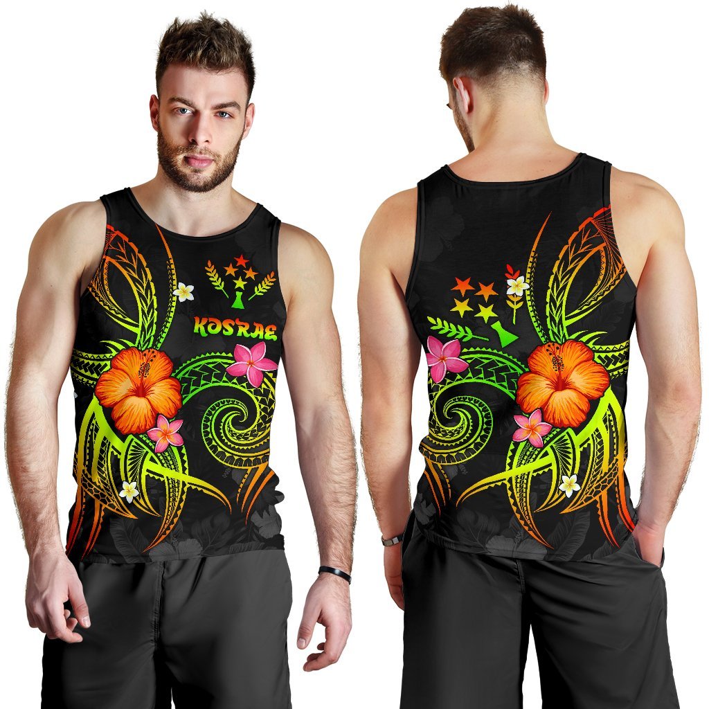 Kosrae Polynesian Men's Tank Top - Legend of Kosrae (Reggae) - Polynesian Pride