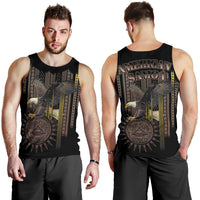 American Samoa Polynesian Men's Tank Top - Eagle Coat Of Arms - Polynesian Pride