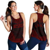 Society Islands Women's Racerback Tank - Polynesian Chief Red Version - Polynesian Pride