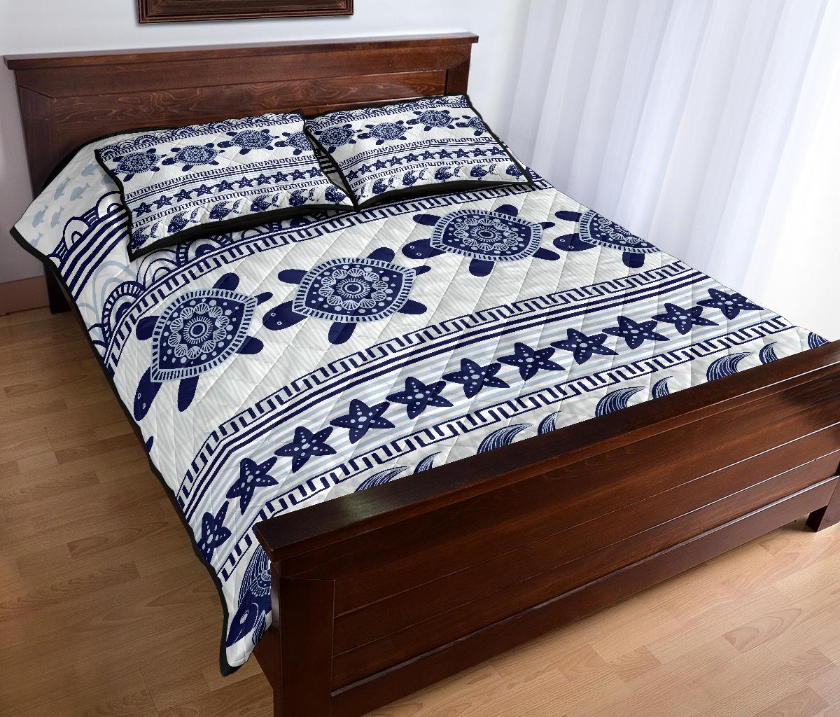Hawaii Turtle Pattern - Quilt Bed Set AH - Polynesian Pride