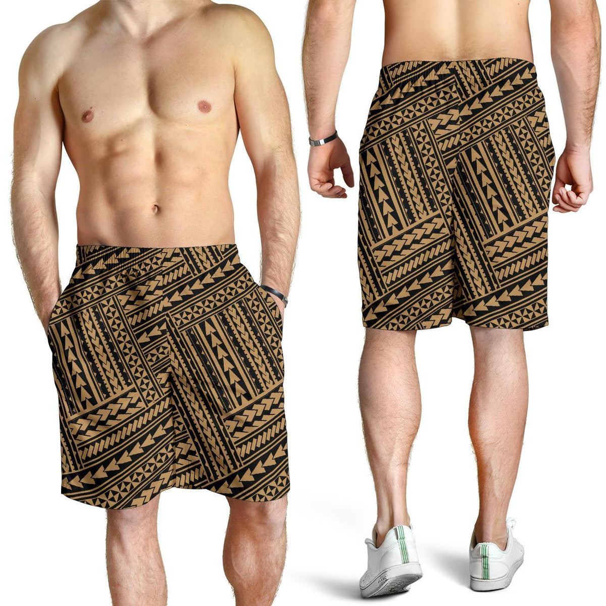 Polynesian Nation Gold Men's Short - Polynesian Pride