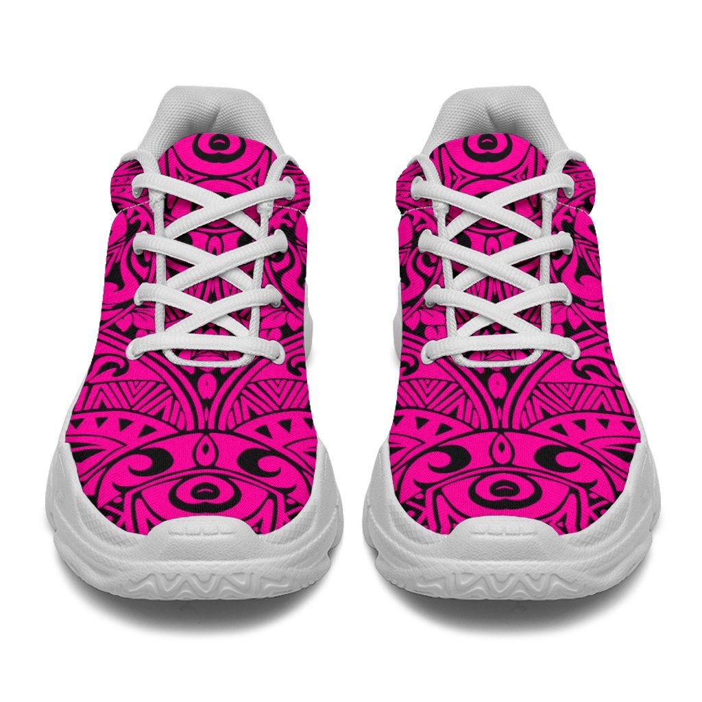 Polynesian Culture Pink Chunky Sneakers - Polynesian Pride
