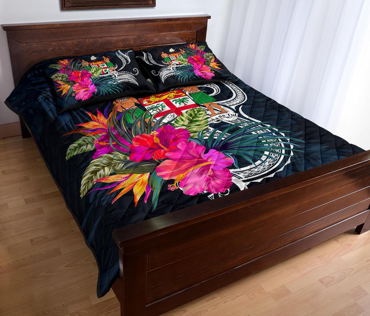 Fiji Polynesian Quilt Bed Set - Tropical Flower - Polynesian Pride