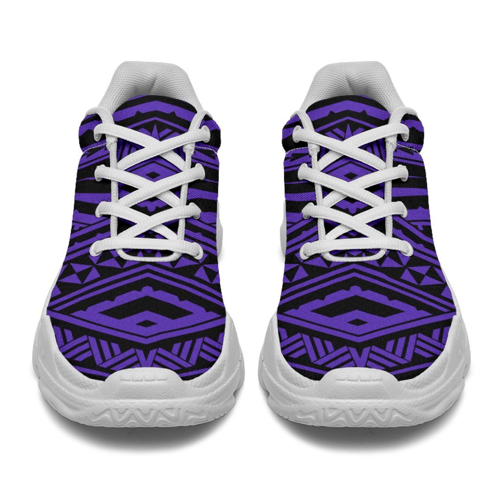 Polynesian Tatau Violet Chunky Sneakers - Polynesian Pride