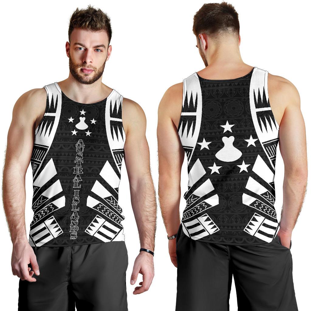 Austral Islands Men Tank Top - Polynesian Tattoo Black - Polynesian Pride