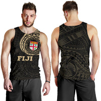 Fiji Polynesian Tattoo Style Tank Top A7 Gold - Polynesian Pride