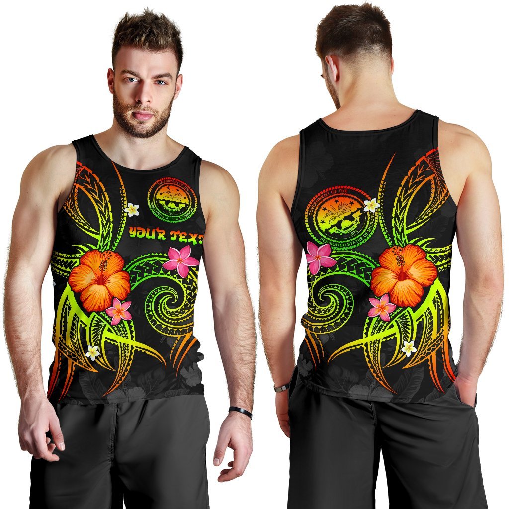 Federated States of Micronesia Polynesian Personalised Men's Tank Top - Legend of FSM (Reggae) - Polynesian Pride