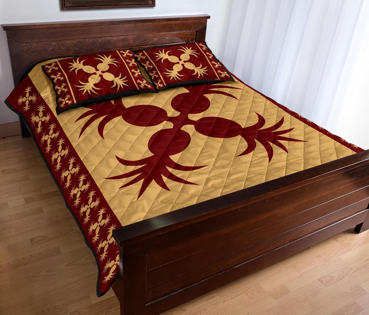 Hawaiian Pineaple Quilt Bed Set - Polynesian Pride