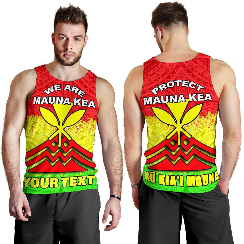Mauna Kea Custom Personalised Men's Tank Top - Protect Mauna Kea - Polynesian Pride