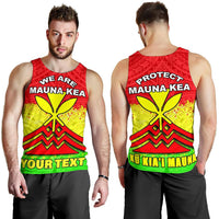 Mauna Kea Custom Personalised Men's Tank Top - Protect Mauna Kea - Polynesian Pride